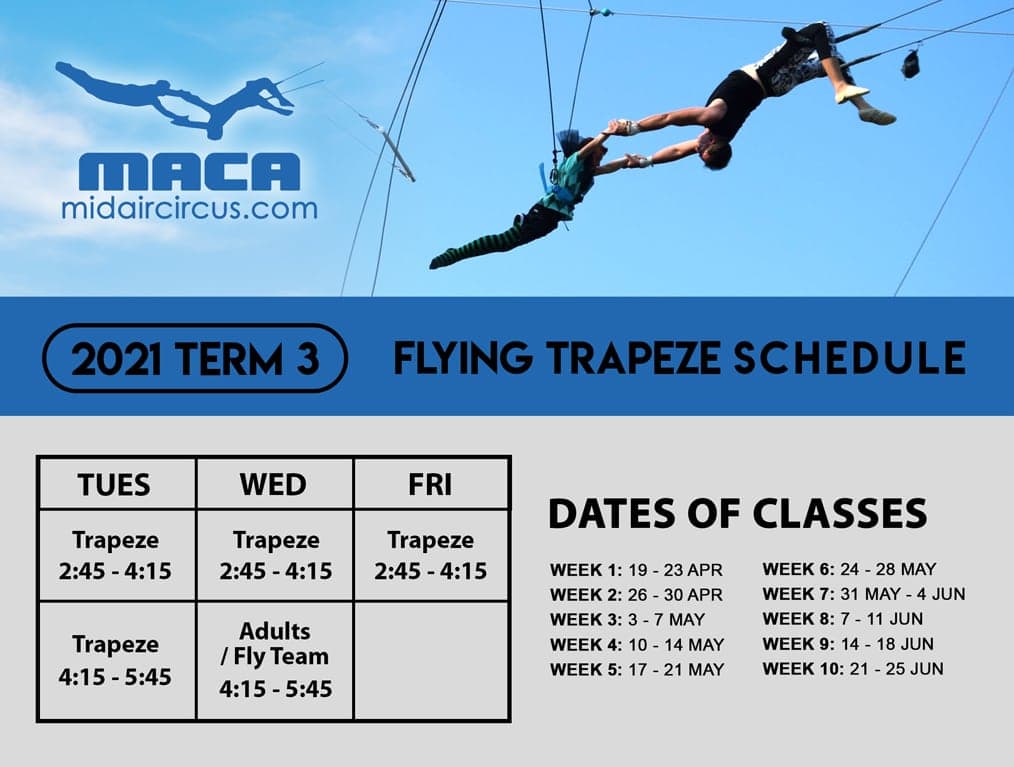 TrapezeTerm 3 Schedule
